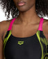 W Swim Pro Back Graphic black-freak rose