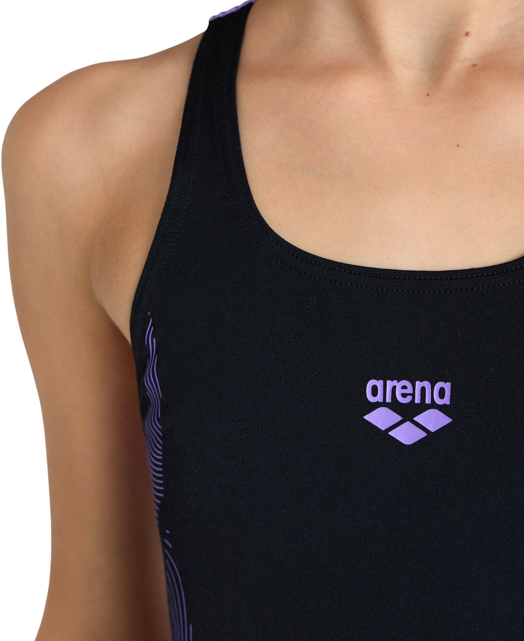 G Swimsuit Swim Pro Back Graphic black-lavanda