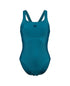 W Solid Swimsuit Control Pro Back B deepteal