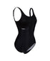 W Imprint Swimsuit U Back B black