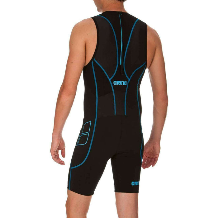 Arena M Rear Zip Trisuit St black/turquoise