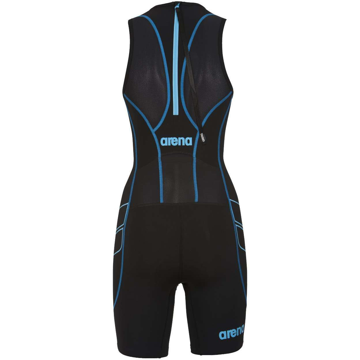 Arena W Rear Zip Trisuit St black/turquoise