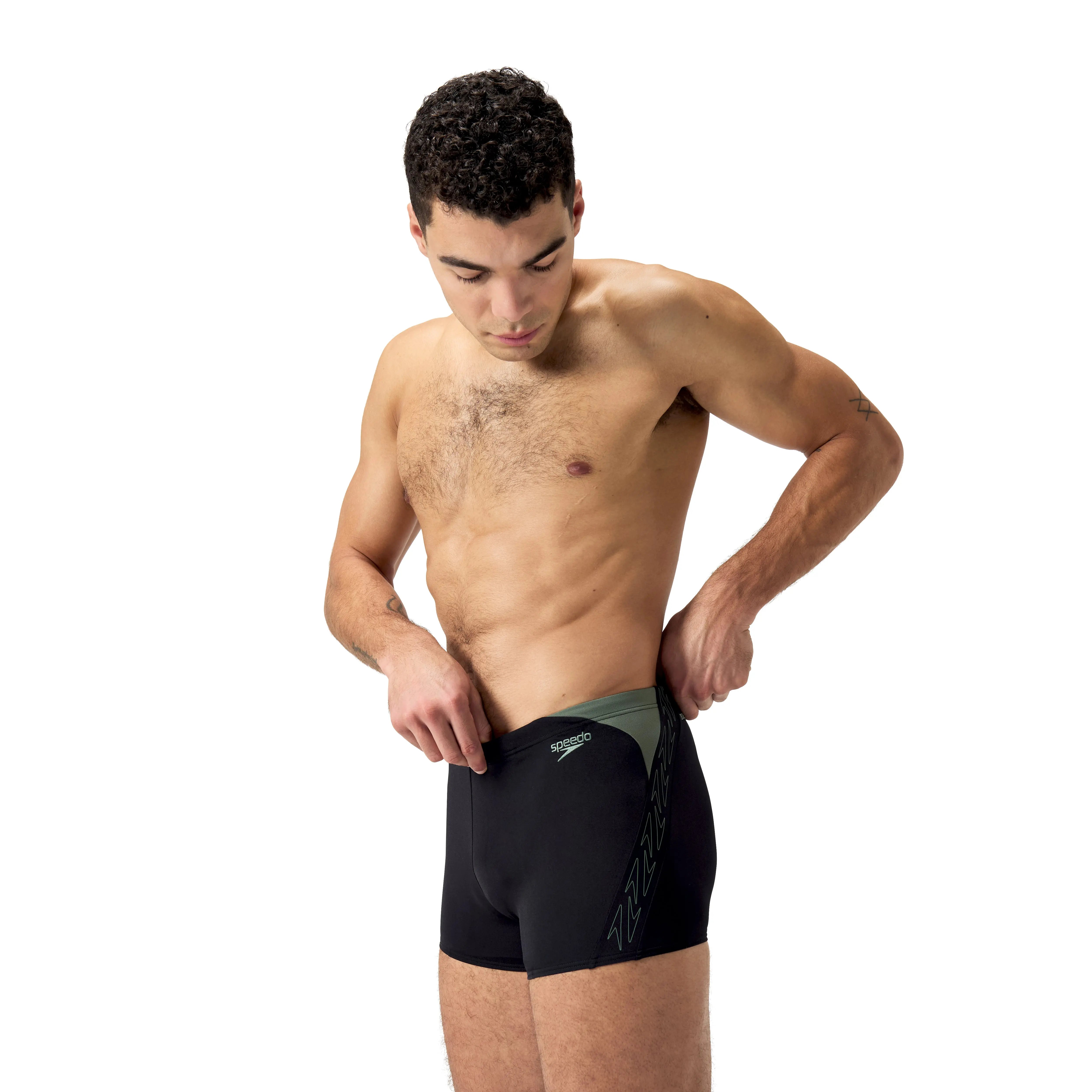 Eco+ Hyperboom Splice Aquashort Black/Green Speedo