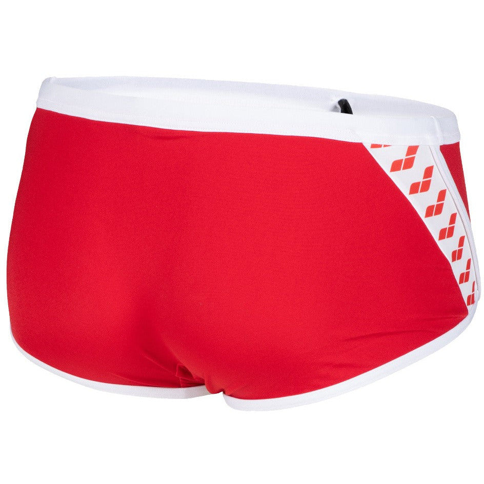 M Icons Swim Low Waist Short Solid red-white