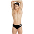 M Team Swim Brief Waterpolo Solid black-white