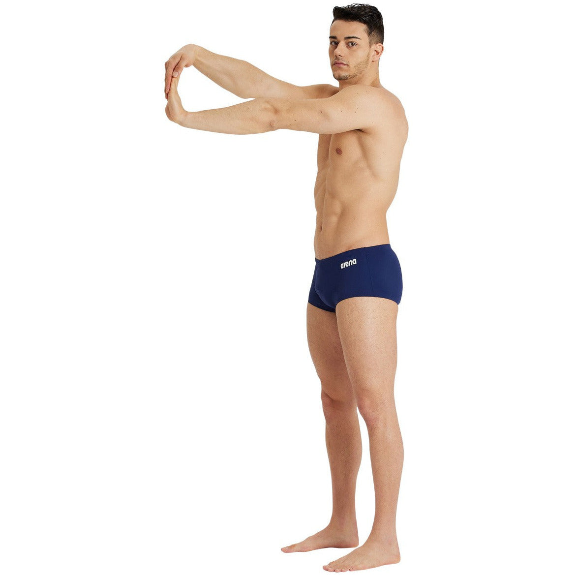 M Team Swim Low Waist Short Solid navy-white