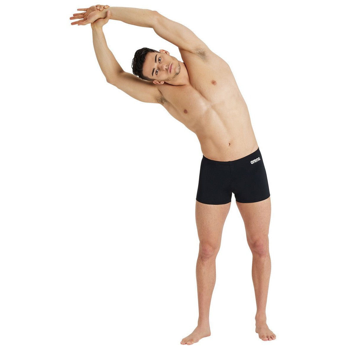 M Team Swim Short Solid black-white