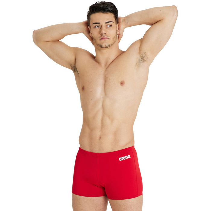 M Team Swim Short Solid red-white