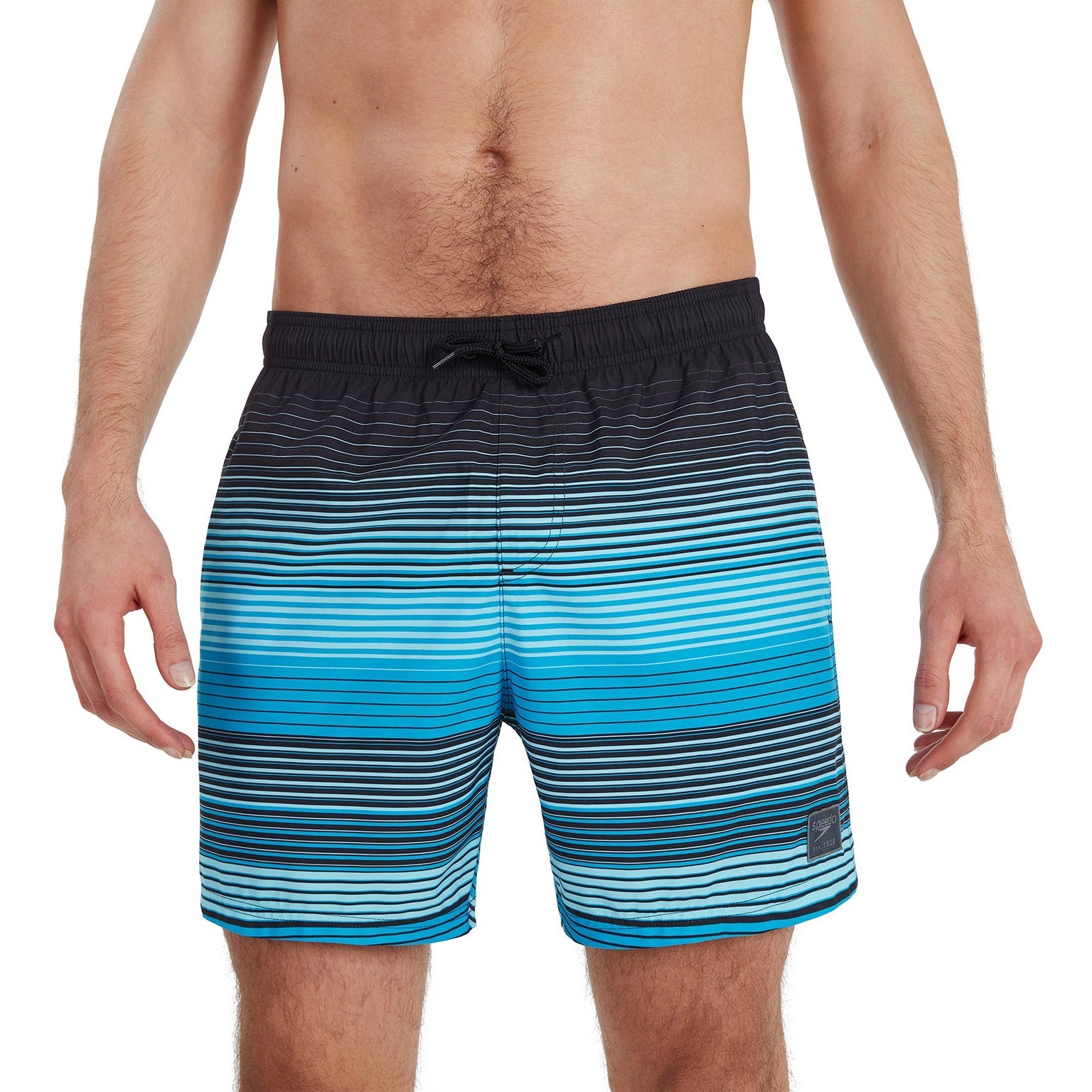 Placement Leisure 16" Watershort - Zwart/Blauw