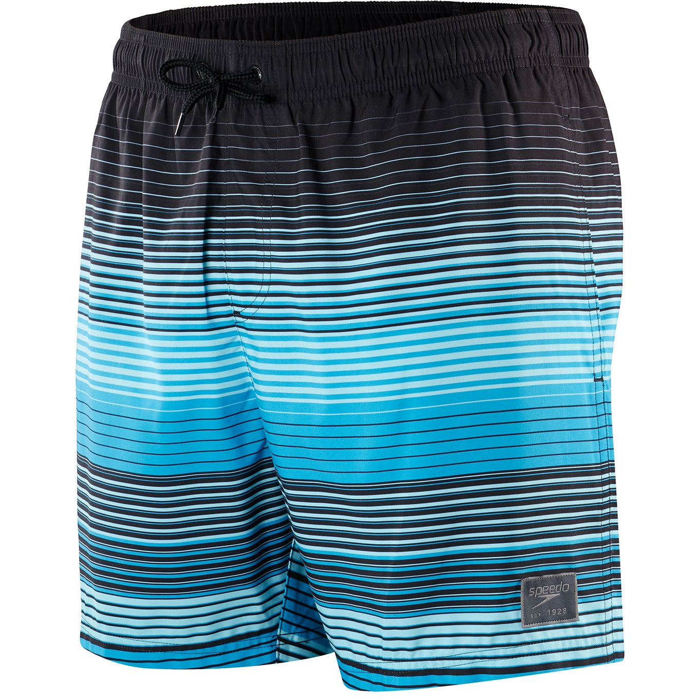 Placement Leisure 16" Watershort - Zwart/Blauw