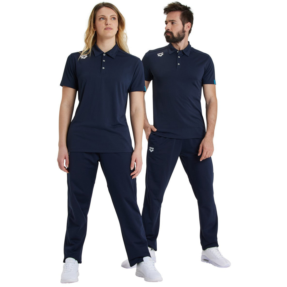 Team Poloshirt Solid navy