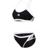 W Icons Bikini Cross Back Solid black-white