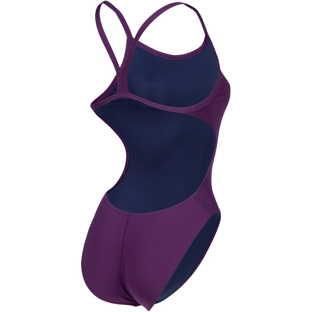 W Team Swimsuit Challenge Solid plum-white