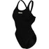 W Team Swimsuit Swim Tech Solid black-white