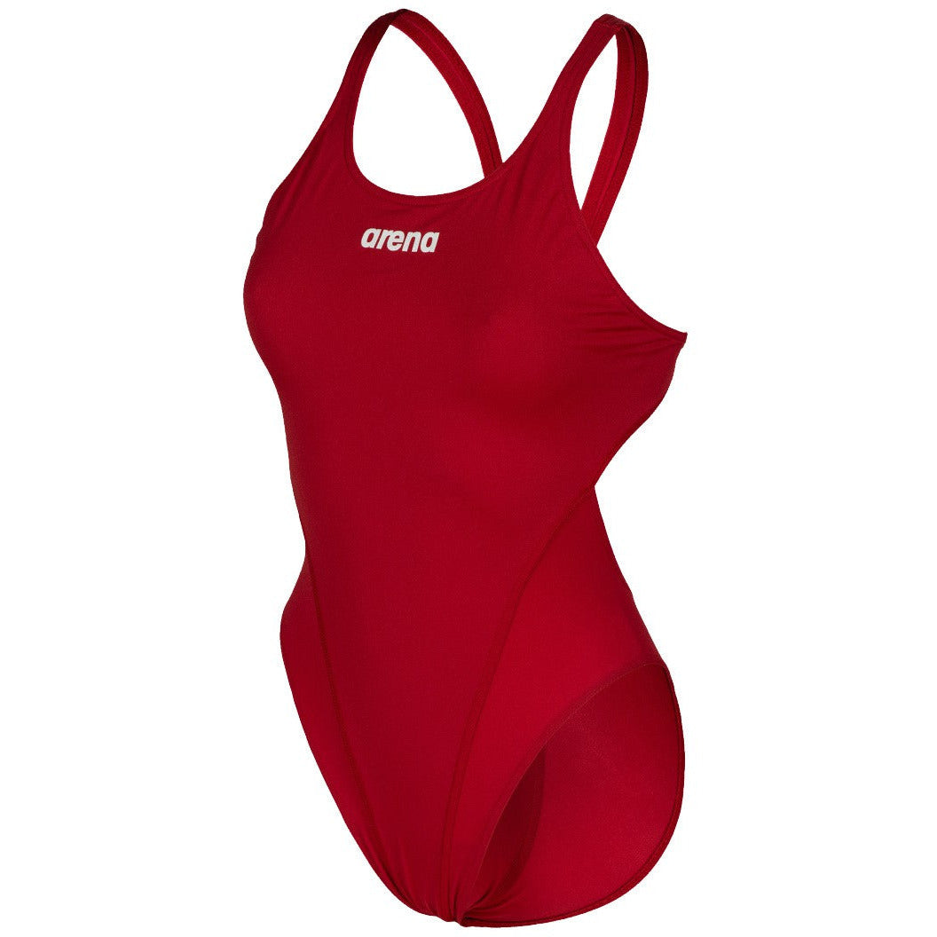 W Team Swimsuit Swim Tech Solid red-white