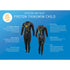 Proton Thinswim Kids Fullsuit Zwart - Geel