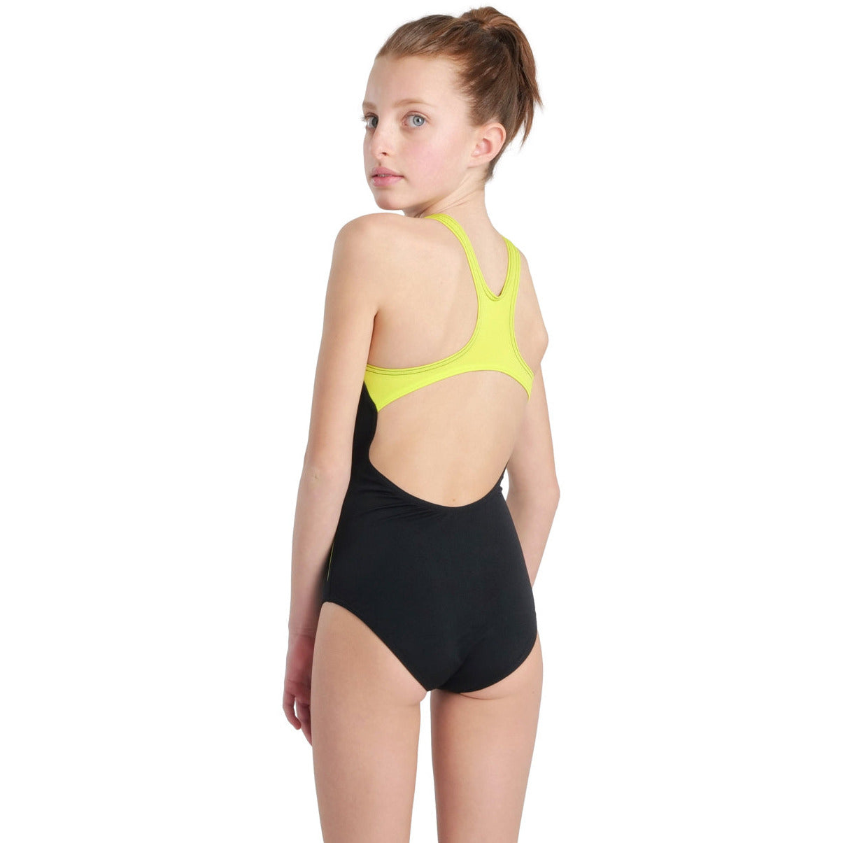 G Swimsuit Swim Pro Back Graphic black-softgreen