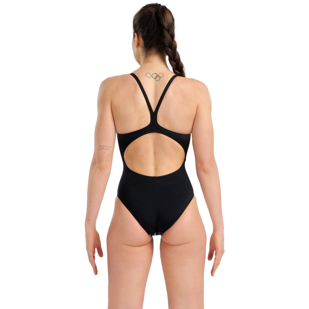 W Swimsuit Lightdrop Back marbled-black-blackmulti