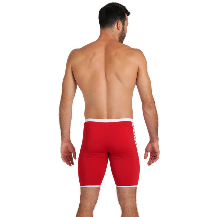 M Icons Swim Jammer Solid red-white