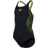 G Swimsuit Swim Pro Back Graphic black-softgreen